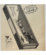 1936 Gillette Blue Blades Advertisement Shaving Razors Christmas E90E3 - $28.01 CAD