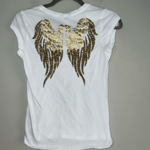 G by Guess gold angel wings top size small - $9.80