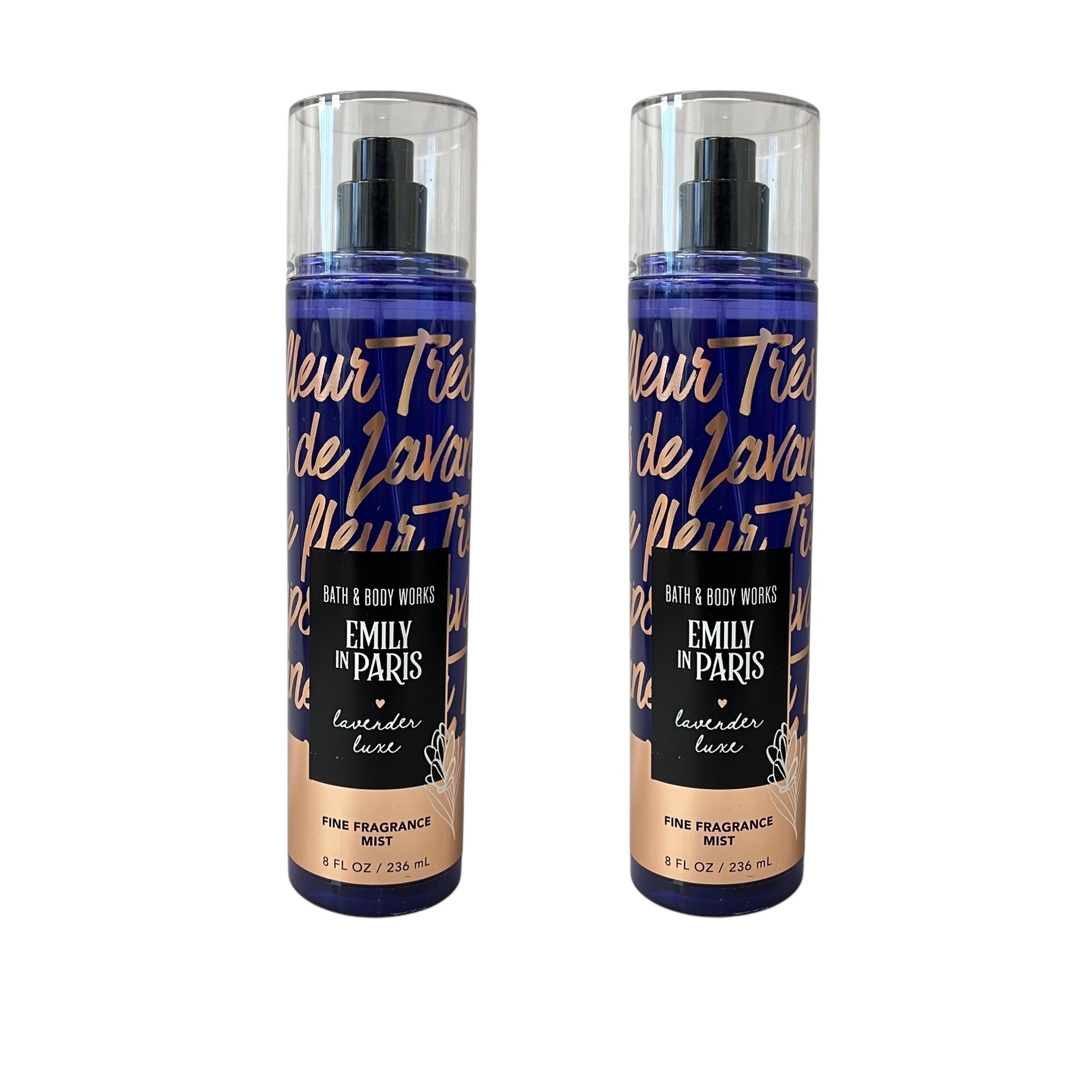 Bath & Body Works Lavender Luxe Fine Fragrance Mist 8 fl oz 2 Pack