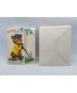 Vintage Hallmark Father&#39;s Day Card Bear Take It Easy Dad - $5.93