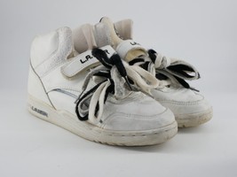 Vintage LA Gear Brats Multi Lace Womens Size 6.5 High Top Shoes 1990s - £45.58 GBP