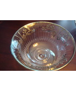 Vintage ROCKWELL Glass Crystal Footed Bowl Sterling Overlay, 3 1/4&quot; [GL12] - $870.85 MXN