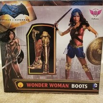 Wonder Woman Justice League 3-Piece Cosplay Wedge Boots SIZE 7 - $193.04
