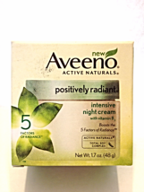 New Aveeno Active Naturals Positively Radiant Intensive Night Cream 1.7 oz - $14.00