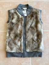 Crewcuts Girls wool / nylon blend Faux Fur Vest Size 10 Nwot - £28.48 GBP
