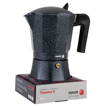 Fagor Tiramisu Aluminium Espresso Maker (Charcoal) - 9-Cup - £47.18 GBP