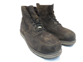 Keen Mens San Jose 6&quot; Wp Aluminum Toe Work Boots Cascade BROWN/BLACK Size 11.5D - £51.19 GBP