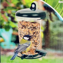 Green Nature-inspired Hanging Bird Feeder with Detachable Roof - £10.23 GBP