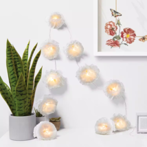 West &amp; Arrow Floral String Lights - 8.5ft Length 10 LEDs Warm White - £15.81 GBP