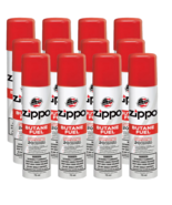 12 Can Original ZIPPO Butane Fuel Gas Lighter Refill 75 mL 42 Gram Unive... - £33.03 GBP