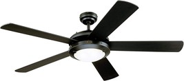 The Matte Black Westinghouse Lighting 7224200 Comet Indoor Ceiling Fan With - £130.26 GBP
