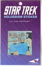 Classic Star Trek Spock on Bridge Hologram Sticker 1991 A H Prismatic NE... - $5.94