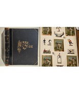 1880 antique EXCEPTIONAL SCRAPBOOK victorian trade card die cuts album 9... - £2,331.58 GBP