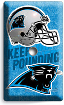 Carolina Panthers Football Team Logo Light Dimmer Cable Wall Plate Cover Mancave - £9.56 GBP