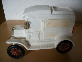 Vintage Coca Cola Ford Delivery Truck Bank by Van Huron  - £11.97 GBP