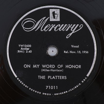 The Platters – On My Word Of Honor / One In A Million - 1956 78 rpm Reco... - $14.26
