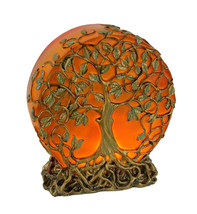 Zeckos Glowing Orange Tree of Life Plug-In Night Accent Light 6.25 inch - £39.41 GBP