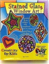 Stained Glass Window Art Craft Set Creativity for Kids Faber Castell  - $9.99