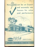 HOME BUYER&#39;S CHECK LIST (1953) vintage 24-page booklet - $13.56 CAD