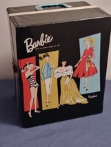BARBIE Vintage 1961 Black Vinyl BARBIE Doll and Accessory Case - $59.39