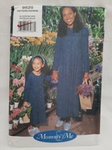 90&#39;s Very Easy Vogue Mommy &amp; Me Pattern 9525 ~ Misses&#39; Children&#39;s Button Dress - £18.58 GBP