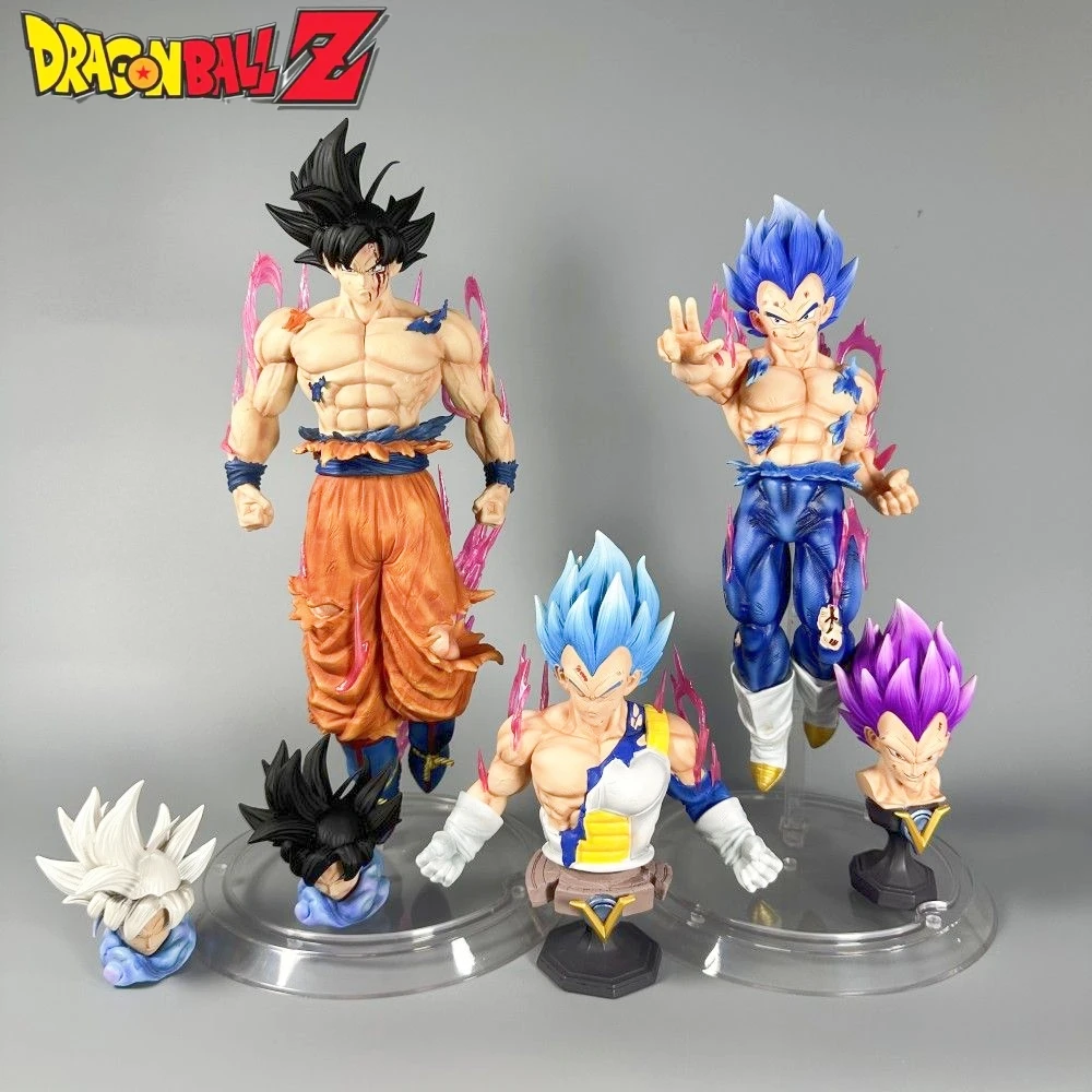 33-35cm Dragon Ball Anime Figure Ultra Instinct Son Goku Vegeta Model Dolls 3 - £58.86 GBP+