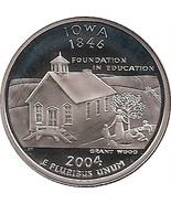 IOWA  2004 -S Proof Silver State Quarter - DCAM - £7.88 GBP