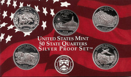 2006 SILVER 50 State Quarters  -   Dcam Proofs - Original Gov&#39;t Packaging &amp; COA - £29.02 GBP