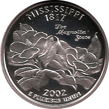 Mississippi 2002  S Proof Silver State Quarter   Dcam - £8.00 GBP