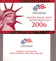 2006 SILVER PROOF SET-DCAM-Complete Set With Box &amp; Certificate of Authen... - $58.95