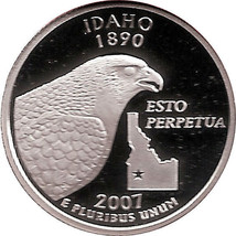 IDAHO 2007 - S Proof Silver State Quarter - DCAM - £8.00 GBP