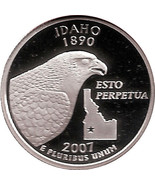 IDAHO 2007 - S Proof Silver State Quarter - DCAM - $9.95