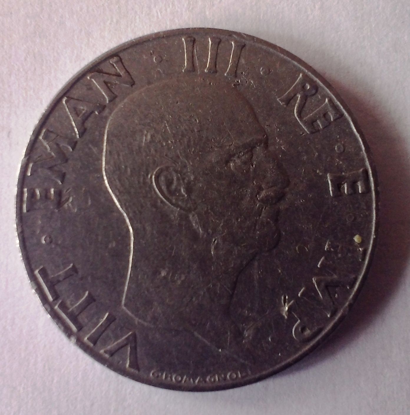 ITALY VITTORIO EMANUELE III 1941 50 CENTESIMI coin free shipping monument - $4.00