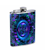 Abstract Art Em16 8oz Stainless Steel Flask Drinking Whiskey Liquor - $23.53 CAD