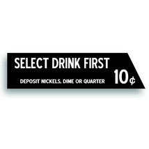 Vending Machine 10 Cent Decal fits Coin Change Slot Select-O-Matic Westi... - $13.93