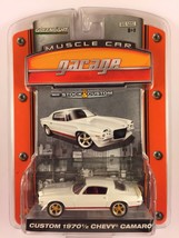 GreenLight Muscle Car Garage 1970 1/2 Custom Chevy Camaro White Die-cast 1/64 - £50.57 GBP