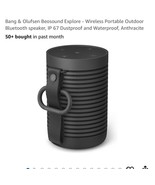 Bang and Olufsen Bluetooth Speaker Beosound Explore Waterproof - $197.88