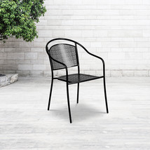 Black Round Back Patio Chair CO-3-BK-GG - £74.03 GBP