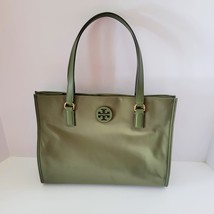 Tory Burch 160633 Ella Small Nylon Tote Handbag Palm Leaf Green - $131.48