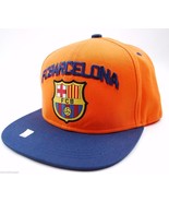 FC Barcelona International Soccer Football Club Flat Bill Snapback Cap Hat - £18.22 GBP