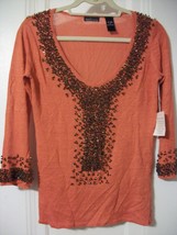 Moda International for Victoria&#39;s Secret embellished top tunic, size S, NWT - £11.79 GBP