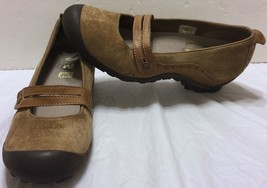 Merrell Plaza Bandeau Tan Brown Shoes Size 8.5 Mary Janes Loafers Trail ... - £23.09 GBP
