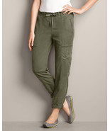 Eddie Bauer Women&#39;s Tranquil Cargo Jogger Pants, Olive, Size L, NWT - £47.16 GBP