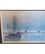 Tom Lynch &quot;Fog light&quot; watercolor reproduction - £71.94 GBP