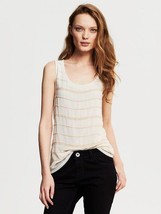 Banana Republic Beaded Stripe Tank , Cocoon, size L, NWT - £19.98 GBP