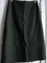 Banana Republic Wool Midi Embroidered Skirt, Sz 4 - £17.33 GBP