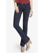 Express Stella Low rise Barely Boot Jeans, Dark Wash, size 12, NWT - £50.42 GBP