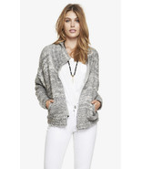 EXPRESS COWL NECK BOUCLE SWEATER JACKET, size L, NWT, $168 - £47.84 GBP