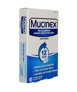 Mucinex 12-Hour Chest Congestion Expectorant Tablets - 20 Count, Exp 2027+ - $17.58 CAD