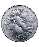 2000 San Marino  10 Lire  amoretto Cupid 22mm Alum coin UNC - $7.90 CAD